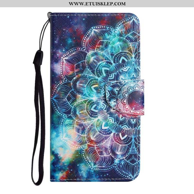 Etui Folio do Samsung Galaxy A54 5G z Łańcuch Paskowata Mandala